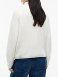 TOMMY J D COL Pullover collo alto avorio