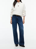 TOMMY J D COL Pullover collo alto avorio