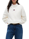 TOMMY J D COL Pullover collo alto avorio