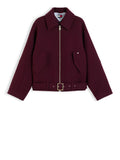 TOMMY J D COL Cappotto in misto lana BORDEAUX