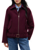 TOMMY J D COL Cappotto in misto lana BORDEAUX