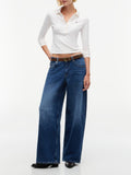 TOMMY J D COL Jeans daisy low rise loose fit BLU MEDIO