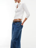 TOMMY J D COL Jeans daisy low rise loose fit BLU MEDIO