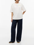 TOMMY J D PRE T-shirt oversize avorio