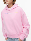TOMMY J D PRE Felpa Repeat con cappuccio rosa