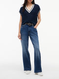 TOMMY J D PRE Gilet in maglia a trecce blu