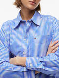 TOMMY J D PRE Camicia essential oversize blu