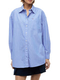 TOMMY J D PRE Camicia essential oversize blu