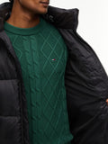 TOMMY J U COL Piumino essential puffer nero