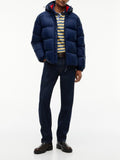 TOMMY J U COL Piumino essential puffer blu