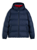 TOMMY J U COL Piumino essential puffer blu