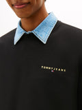 TOMMY J U COL Felpa regular fit nero