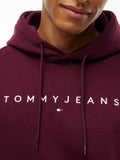 TOMMY J U COL Felpa regular con cappuccio BORDEAUX