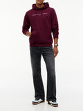 TOMMY J U COL Felpa regular con cappuccio BORDEAUX