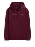 TOMMY J U COL Felpa regular con cappuccio BORDEAUX