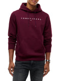 TOMMY J U COL Felpa regular con cappuccio BORDEAUX