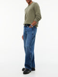 TOMMY J U COL Pullover slim essential verde