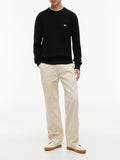 TOMMY J U PRE Maglioncino badge regular nero
