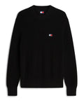 TOMMY J U PRE Maglioncino badge regular nero