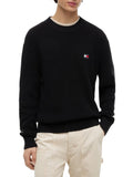 TOMMY J U PRE Maglioncino badge regular nero