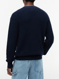 TOMMY J U PRE Maglioncino badge regular blu