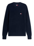 TOMMY J U PRE Maglioncino badge regular blu