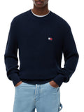 TOMMY J U PRE Maglioncino badge regular blu