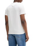 TOMMY J U PRE T-shirt signature chest slim fit avorio