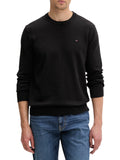TOMMY J U PRE Maglioncino slim essential light nero