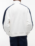 TOMMY J U PRE Felpa quarter zip relaxed colour block B.CO/BLU