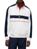 TOMMY J U PRE Felpa quarter zip relaxed colour block B.CO/BLU
