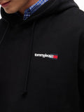TOMMY J U PRE Felpa con cappuccio regular entry dna nero