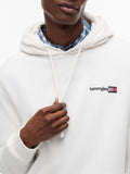 TOMMY J U PRE Felpa con cappuccio regular entry dna avorio