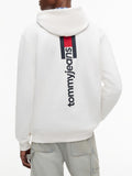 TOMMY J U PRE Felpa con cappuccio regular entry dna avorio