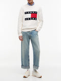 TOMMY J U PRE Maglioncino flag logo regular avorio