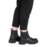 US POLO CALZ. D Stivaletto chelsea Ambra nero