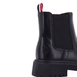 US POLO CALZ. D Stivaletto chelsea Ambra nero