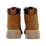 US POLO CALZ. D Stivaletto con logo beige