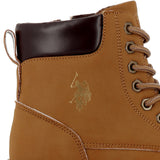 US POLO CALZ. D Stivaletto con logo beige