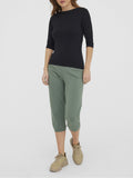 VERO MODA Maglia Vmpanda modal manica 3/4 nero
