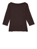 VERO MODA Maglia Vmpanda modal manica 3/4 CIOCCOLATO