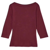 VERO MODA Maglia Vmpanda modal manica 3/4 BORGOGNA
