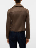 VERO MODA Giubbino biker Jose marrone