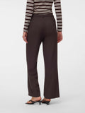 VERO MODA Pantalone largo texas CIOCCOLATO