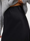 VERO MODA Gonna lunga in raso nero