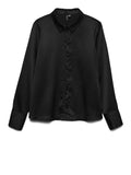 VERO MODA Camicia in raso Merle nero