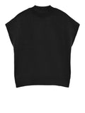 VERO MODA Gilet Vmelly loose collo alto nero