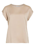 VILA Top Vielette beige