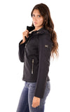 YES-ZEE D Giubbino sciancrato in softshell nero