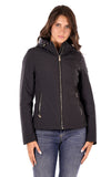 YES-ZEE D Giubbino sciancrato in softshell nero